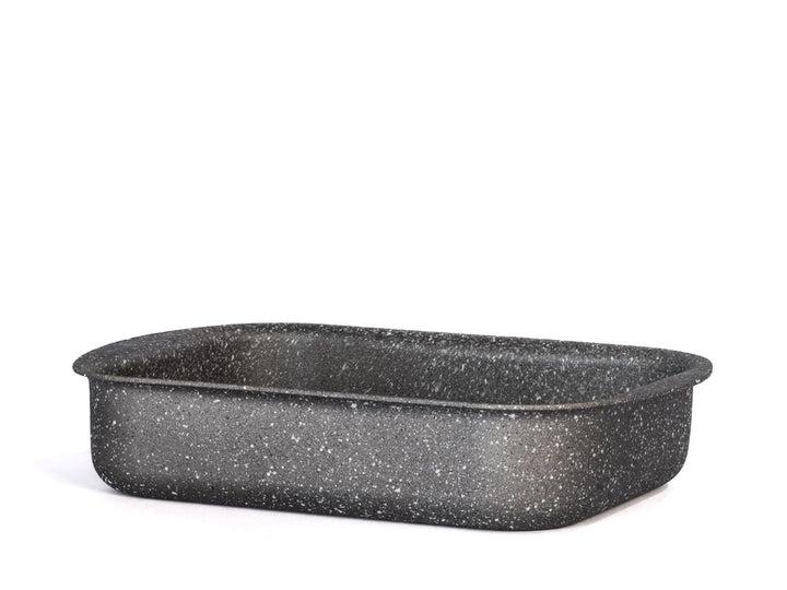 H&H Stone Grey Bratpfanne aus Aluminium mit Antihaftbeschichtung Stone 22 x 30 cm