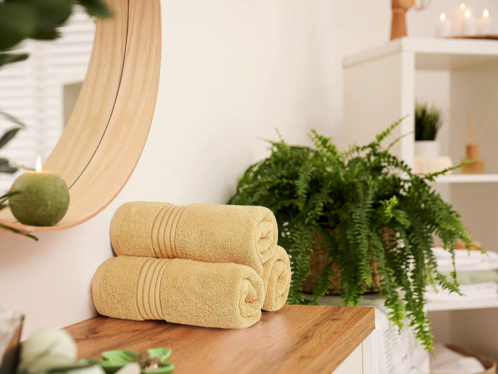 Utopia Handtücher, Baumwolle, 700 g/m², 6 Stück Beige, Beige