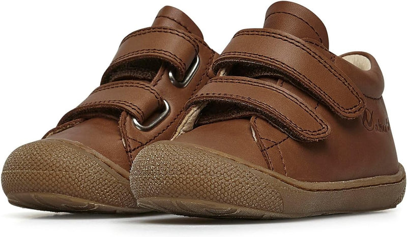 Naturino Cocoon VL-Lauflernschuhe aus Nappaleder, Cognac 19
