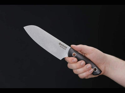 Böker Saga Santoku Grenadill 130366, 28,7 cm, Schwarz Santoku Kochmesser