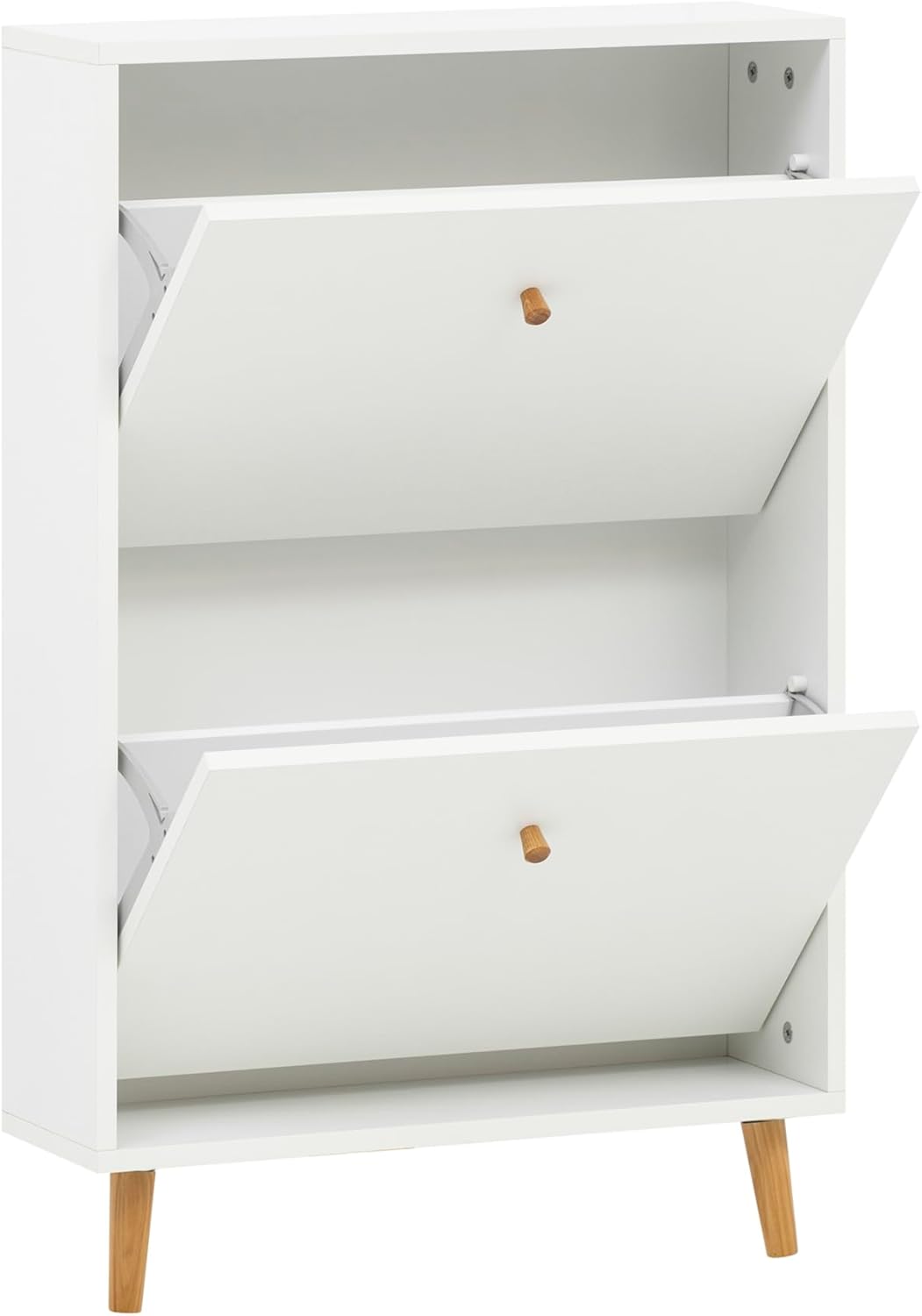 Schildmeyer Bjarne Schuhschrank 158671, weiss matt, 59,8 x 19,5 x 92,2 cm, platzsparend durch gering