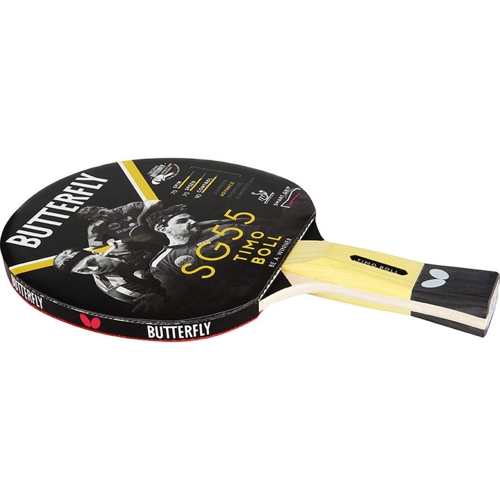 Butterfly® Timo Boll SG55 Tischtennisschläger | Tischtennis Racket Bat Hobby Training | geübte Freiz