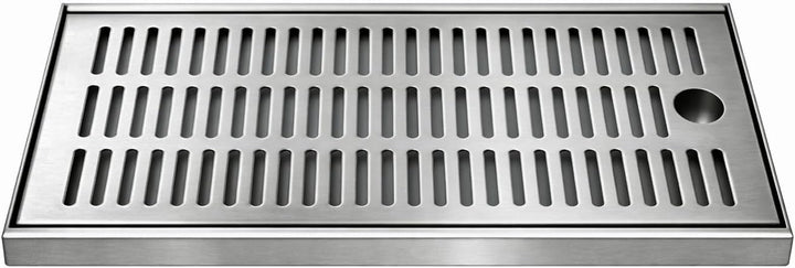 Tropfblech zum Auflegen 2 Teilig aus Edelstahl 500x200x27mm