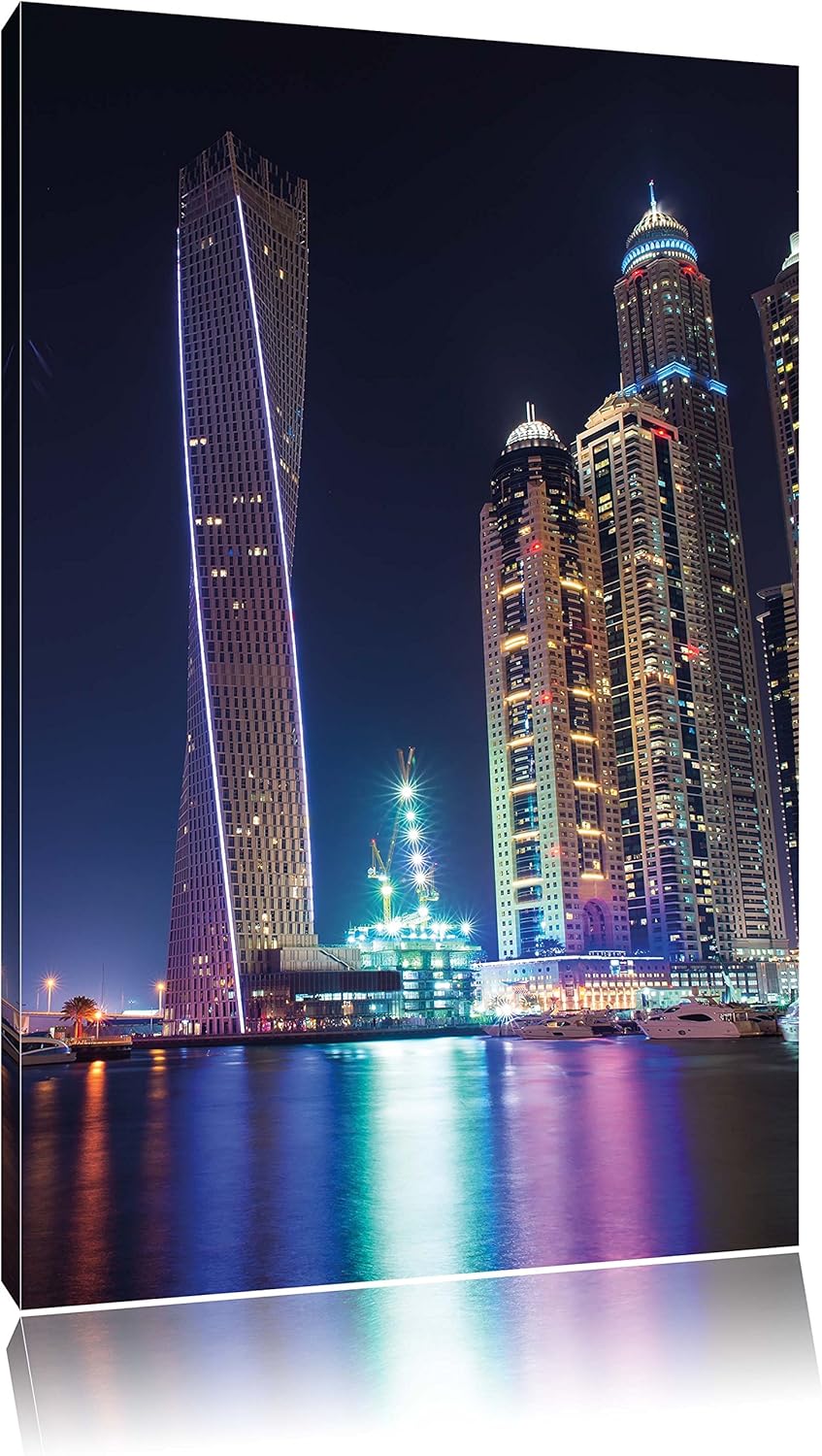 Dubai Burj al Arab, Format: 100x70 auf Leinwand, XXL riesige Bilder fertig gerahmt mit Keilrahmen, K