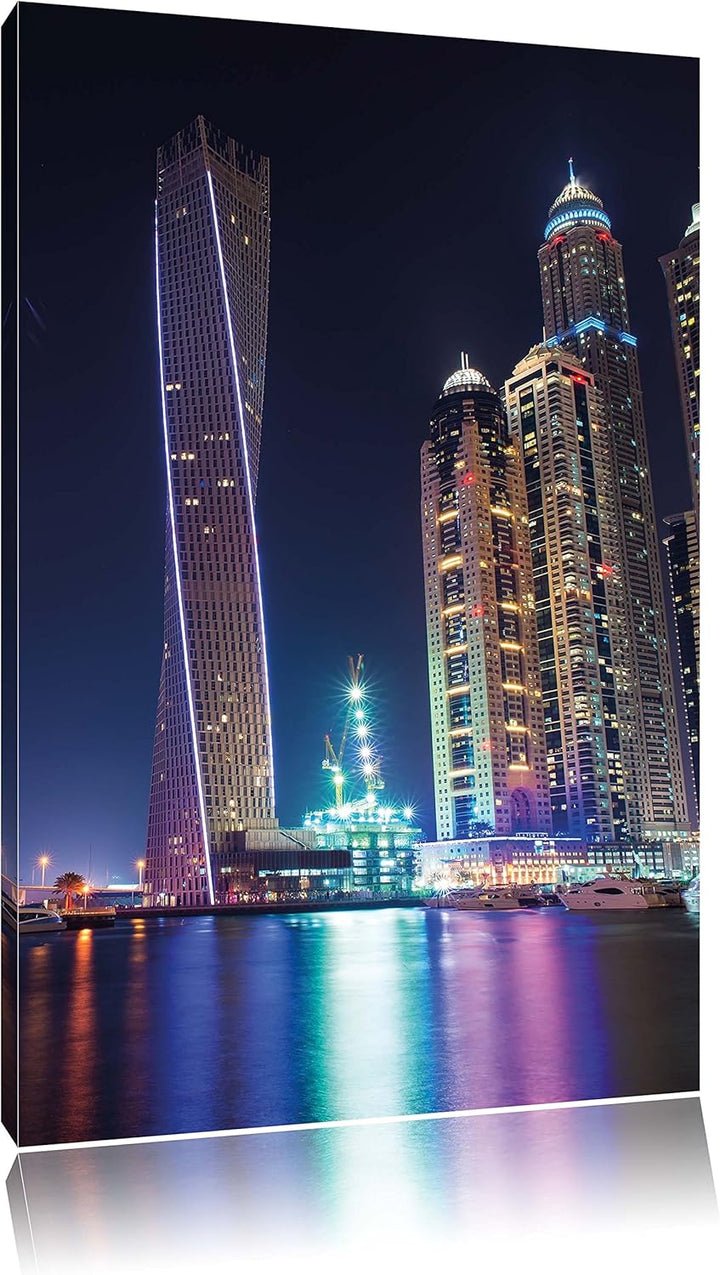 Dubai Burj al Arab, Format: 100x70 auf Leinwand, XXL riesige Bilder fertig gerahmt mit Keilrahmen, K