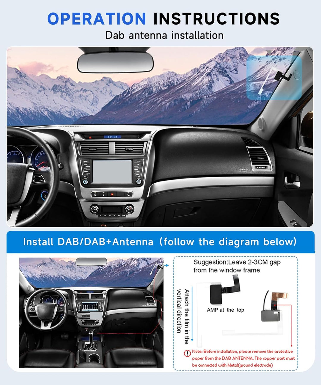 DAB+ Digitalradio mit Bluetooth und 1500mAh Wiederaufladbare Batterie, Tragbares Digitalradio mit 2,