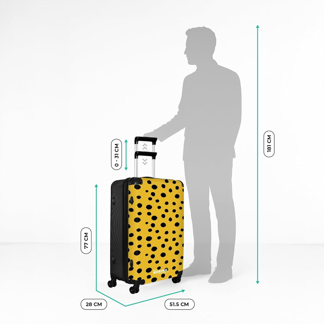 Koffer XL Gross 77x51.5x28 cm Reisekoffer mit Rollen Leicht Trolley grosser Hartschalenkoffer Rollko