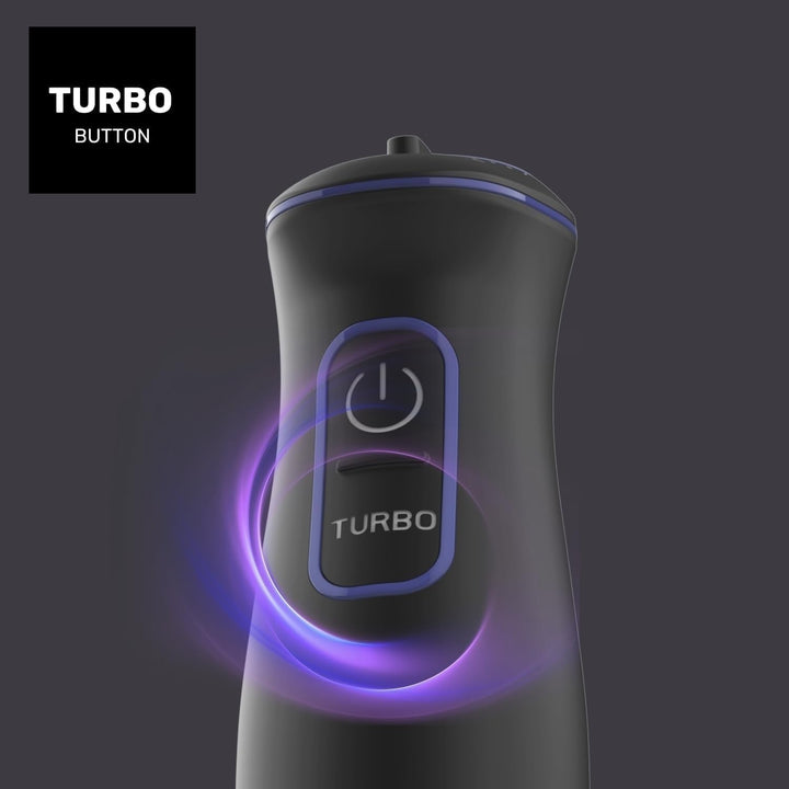 Taurus | Stabmixer -Set| 1000W | 20 Geschwindigkeitsstufen | Turbo-Funktion | 4 Edelstahlklingen | e