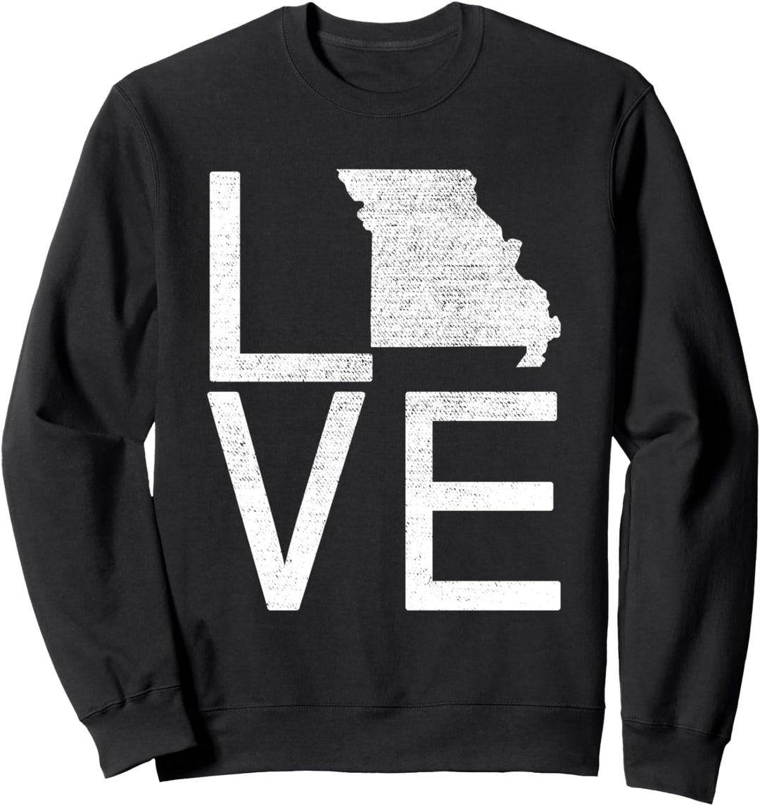 Stolzer USA-Fanstaat - Missouri LOVE Map Missouri Sweatshirt