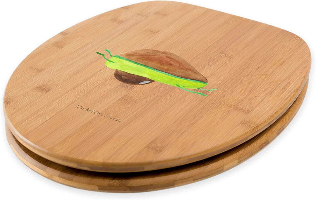 Mr. & Mrs. Panda Motiv WC Sitz Avocado Yoga - Geschenk, Hilfe, Toilettendeckel, Gesund, Veggie, WC-S