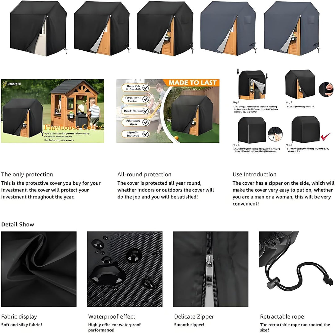 Spielhaus Abdeckplane Für Draussen Wasserdicht | Staubdichter Spielhaus Schutz | UV Beständige Wasse