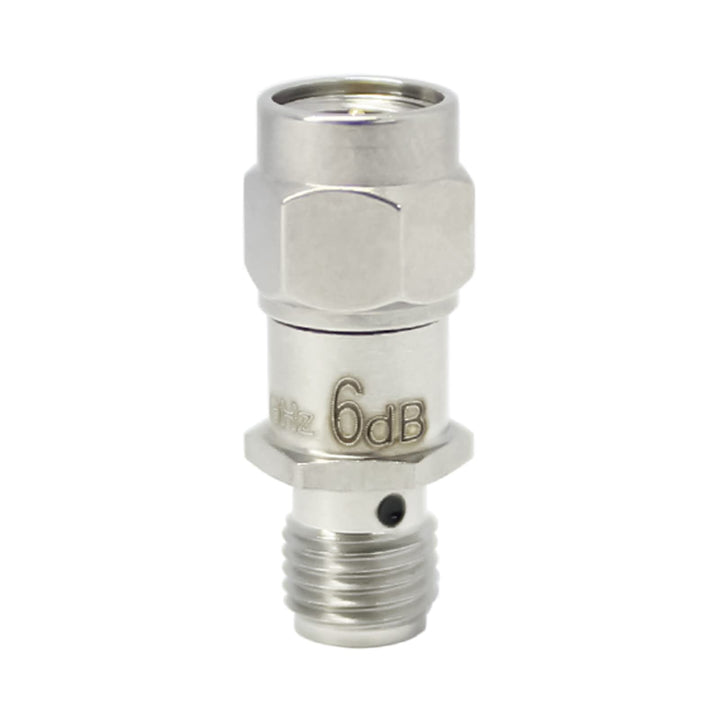 TOJOIN 2PCS RF Koaxial-Dämpfungsgerät, 12.4GHz 6dB 2W 50Ohm SMA Stecker auf SMA Buchse RF Coaxial At