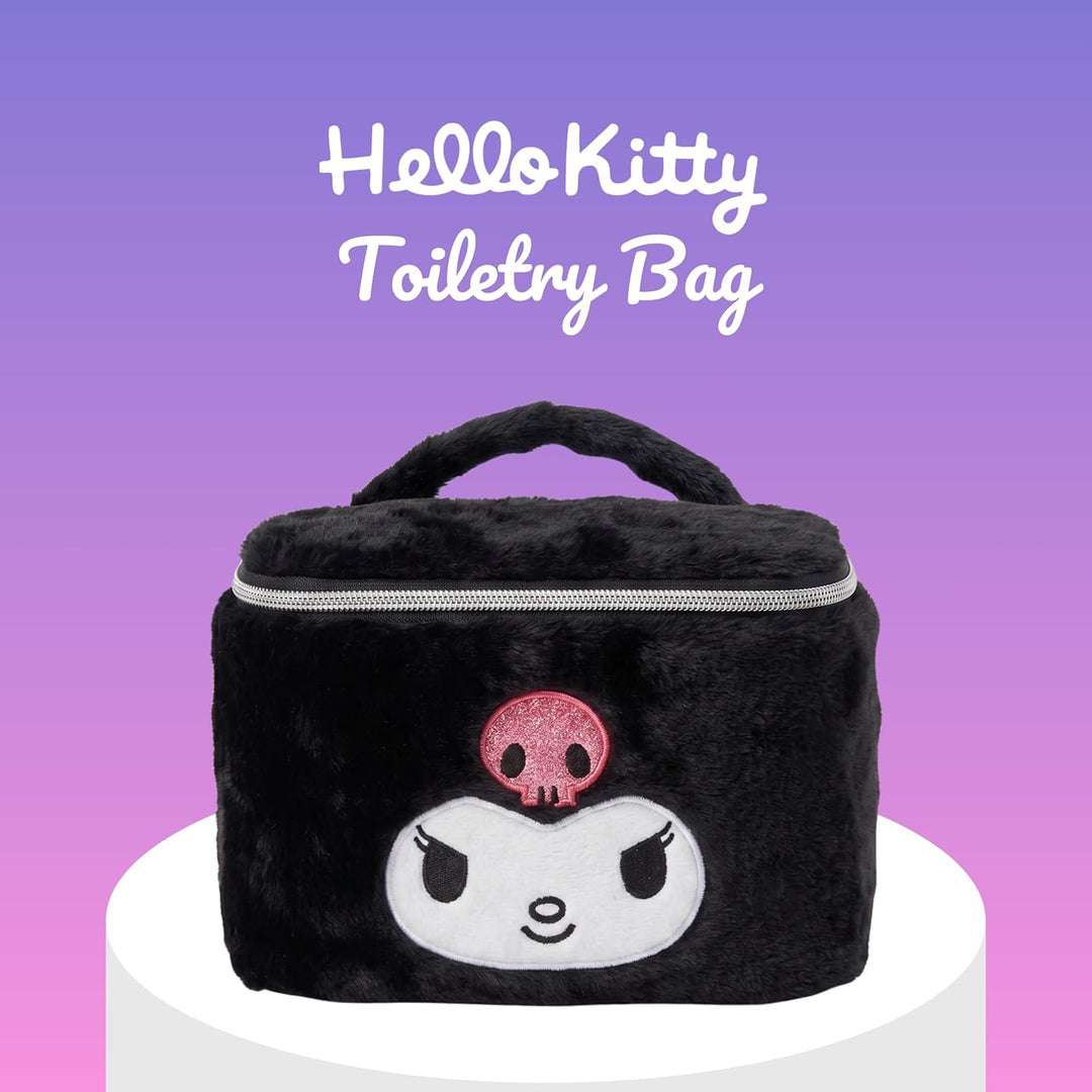 Hello Kitty Kuromi Beauty-Set Kosmetikkoffer, Plüsch Kulturbeutel, Reisetasche, Geschenk für Mädchen