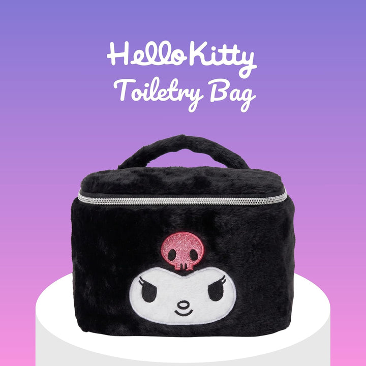 Hello Kitty Kuromi Beauty-Set Kosmetikkoffer, Plüsch Kulturbeutel, Reisetasche, Geschenk für Mädchen