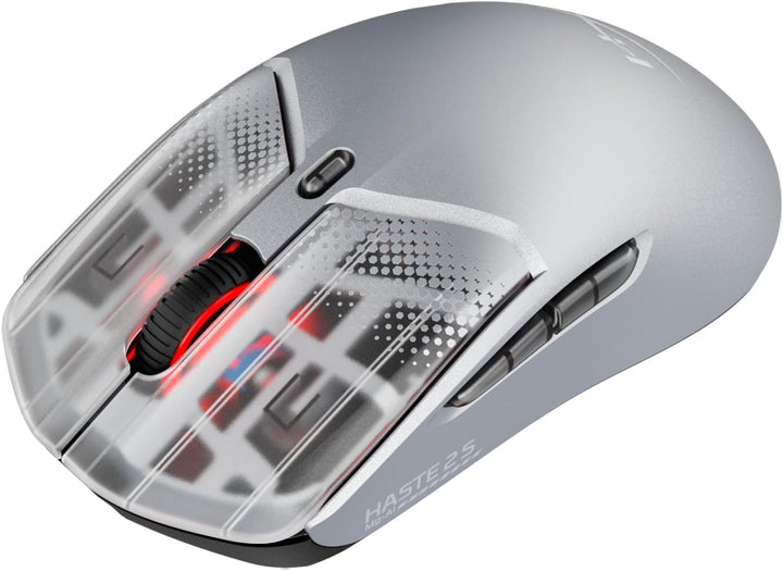 HyperX Pulsefire Haste 2 S Kabellose Gaming-Maus, Magnesiumgehäuse, Ultra-leicht, 64 g, Akku 120 h,