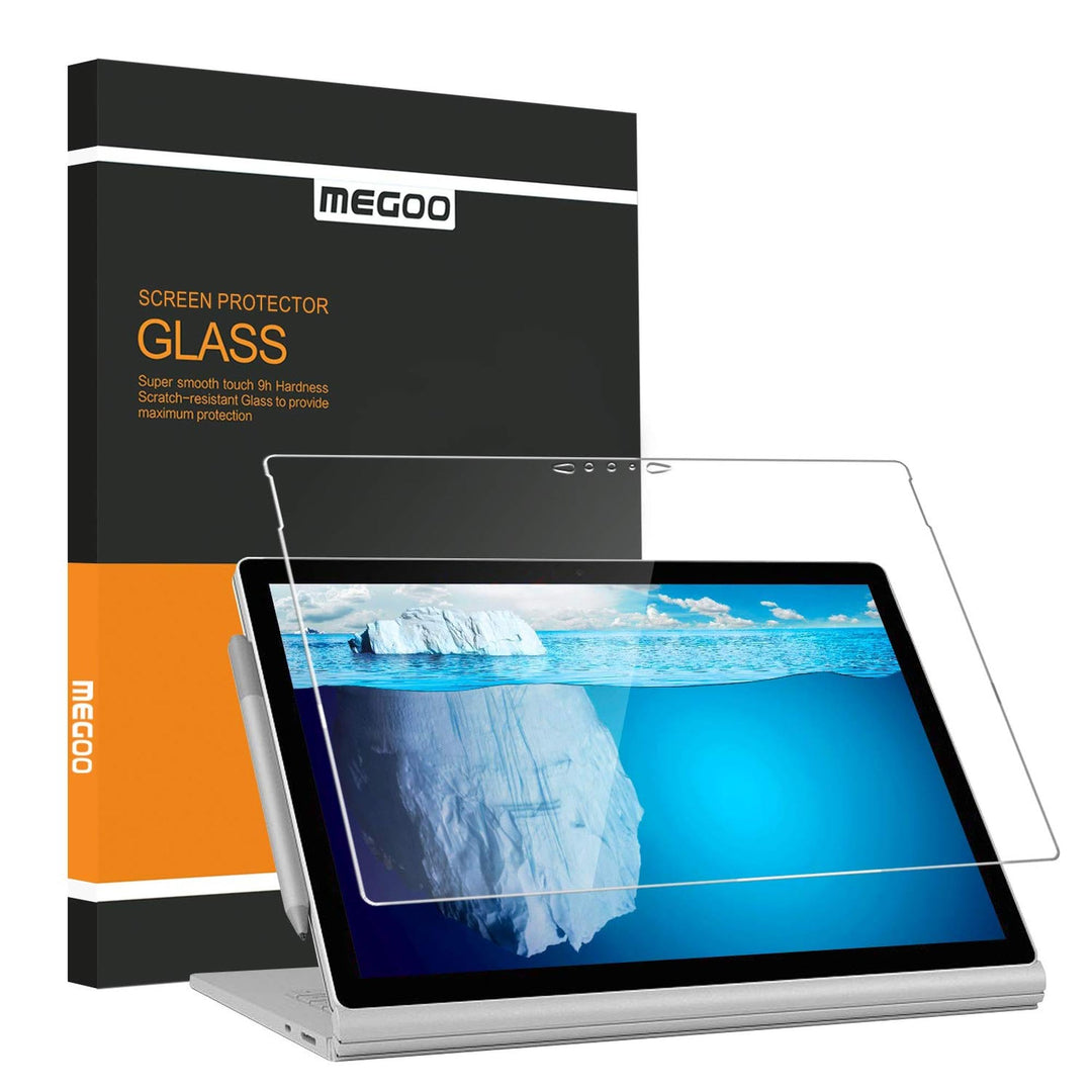 MEGOO Microsoft Surface Book 3 (15 Zoll), Schutzfolie [HD gehärtetes Glas] Hohe Antwort Anti-Scratch