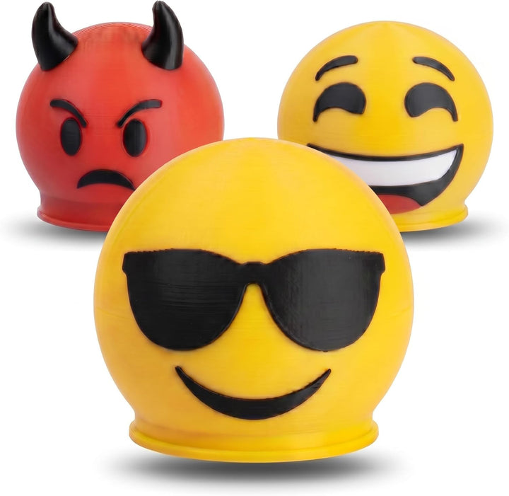 Anhängerkupplung Abdeckung Smiley – Lustige AHK Schutzkappe für 50 mm Kugelkopf – Universal für Auto