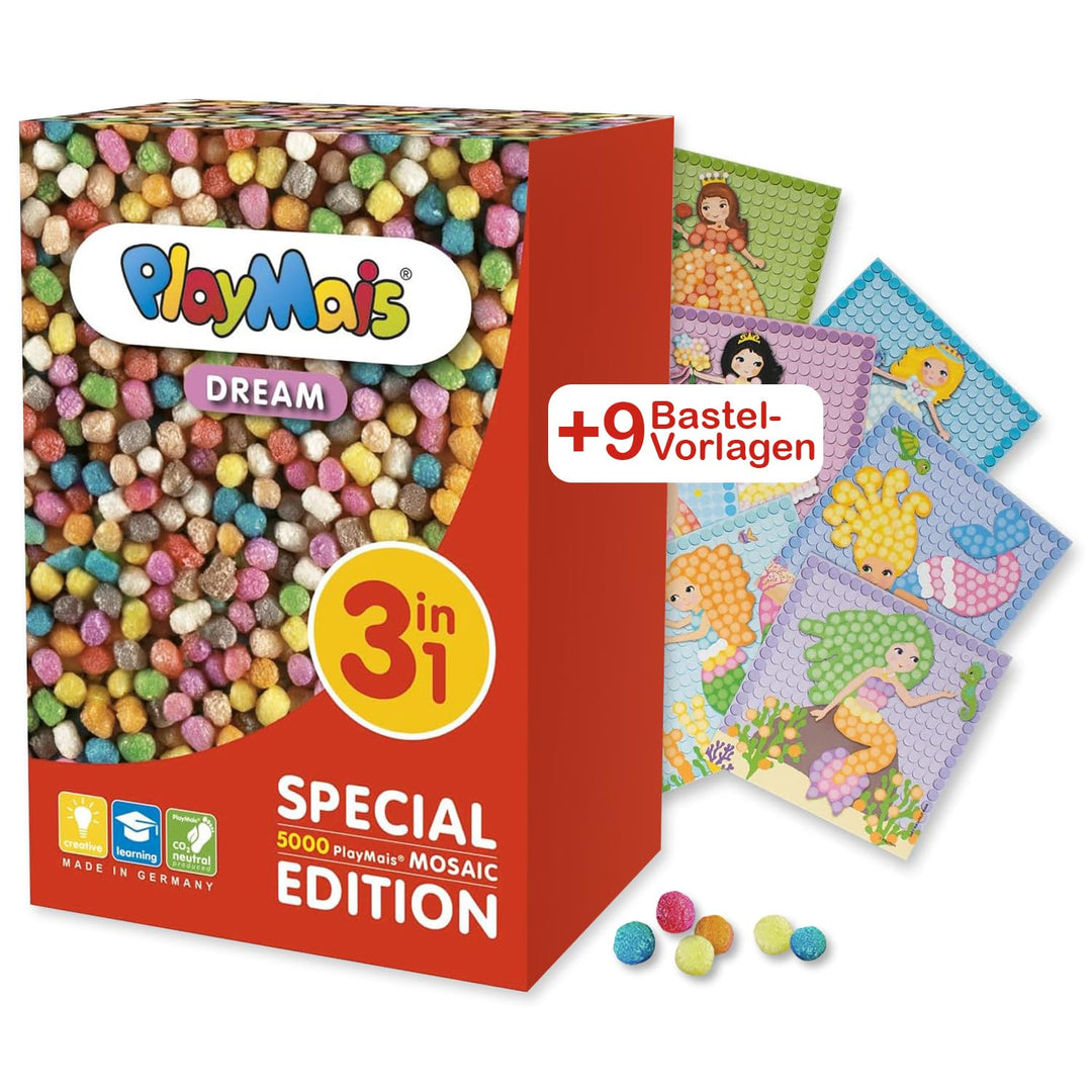 PlayMais Dream 3in1 für Kinder ab 5 Jahren | Motorik-Spielzeug mit 5.000 Vorlagen | Fördert Kreativi