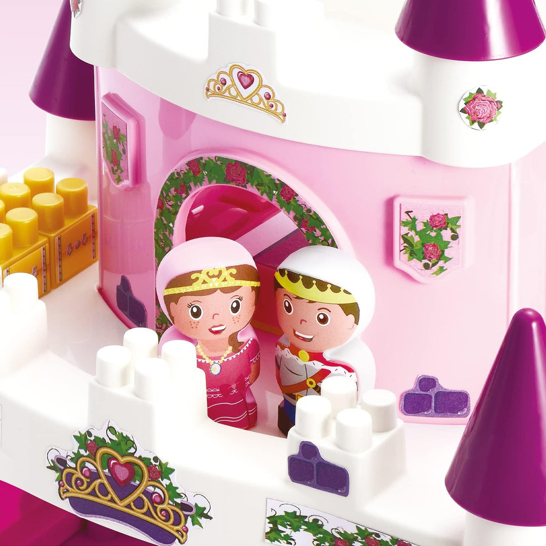 Ecoiffier – Abrick Märchenschloss – Schloss aus grossen Bausteinen, mit Prinzessin, Prinz und Kutsch