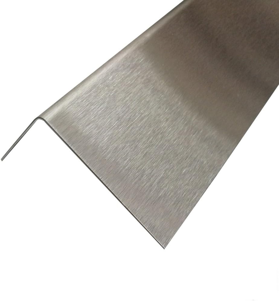 Edelstahl Winkel Mauerabdeckung 2,5 Meter 0,8 mm stark, L-Winkel (30 x 30 x 0,8 mm) Schenkel:30 x 30
