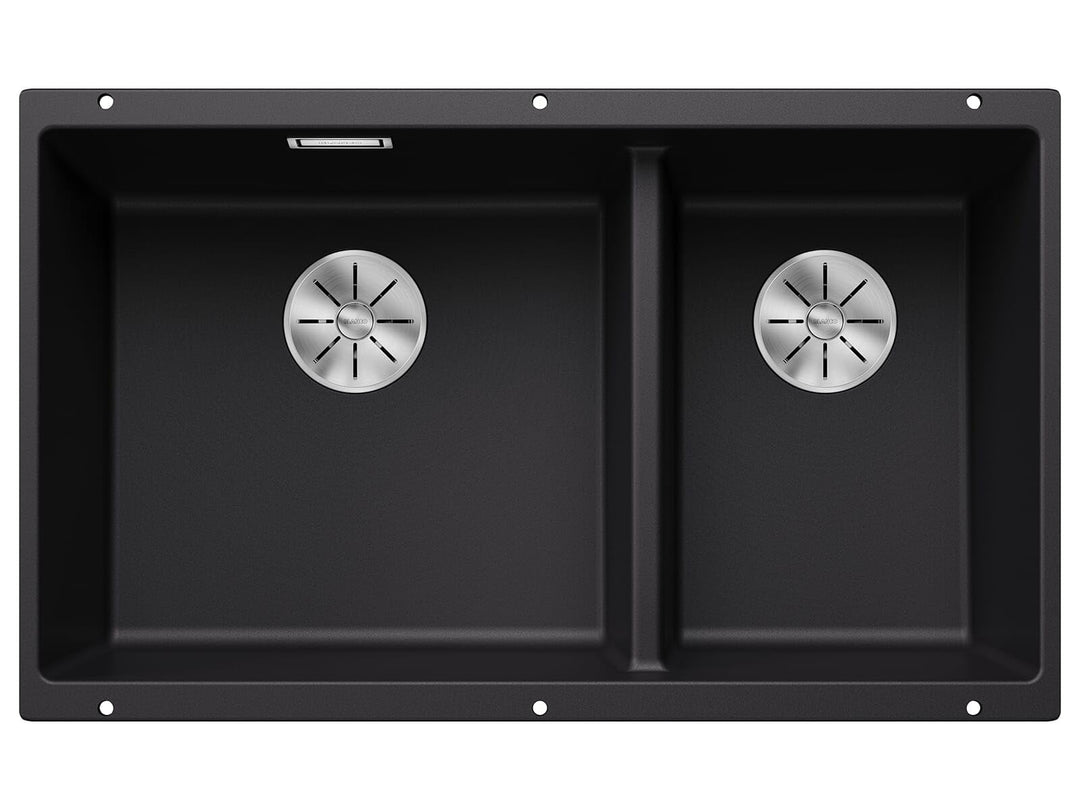 BLANCO SUBLINE 430/270-U | SILGRANIT schwarz | Einbauart: Unterbau | Hauptbecken links | ohne Ablauf