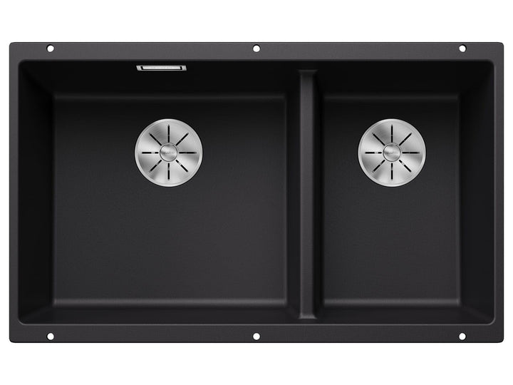 BLANCO SUBLINE 430/270-U | SILGRANIT schwarz | Einbauart: Unterbau | Hauptbecken links | ohne Ablauf
