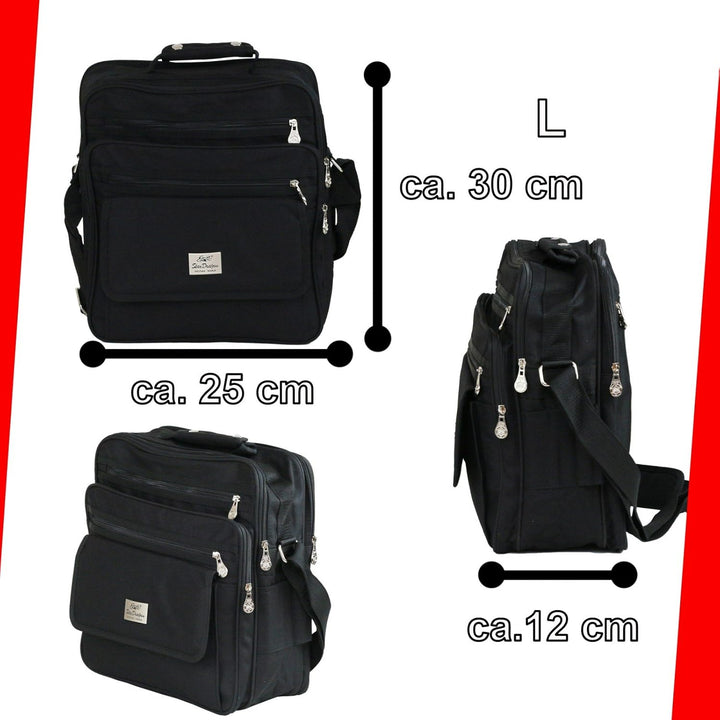 Herren Umhängetasche Schultertasche Reise-Tasche Männer Flugumhänger (XXL), XXL