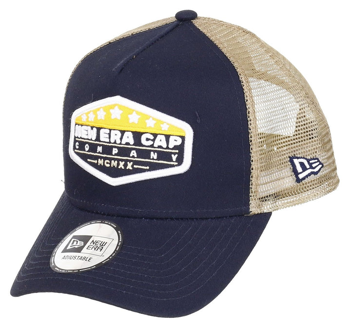 New Era MXMXX Patch Navy A-Frame Adjustable Trucker Cap - One-Size