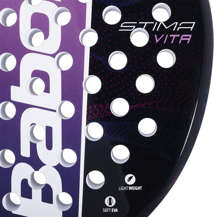 Babolat, Padel-Schläger Modell Stima Vita, Lila, Leicht und ausgewogen zum Griff, Ideal für Anfänger