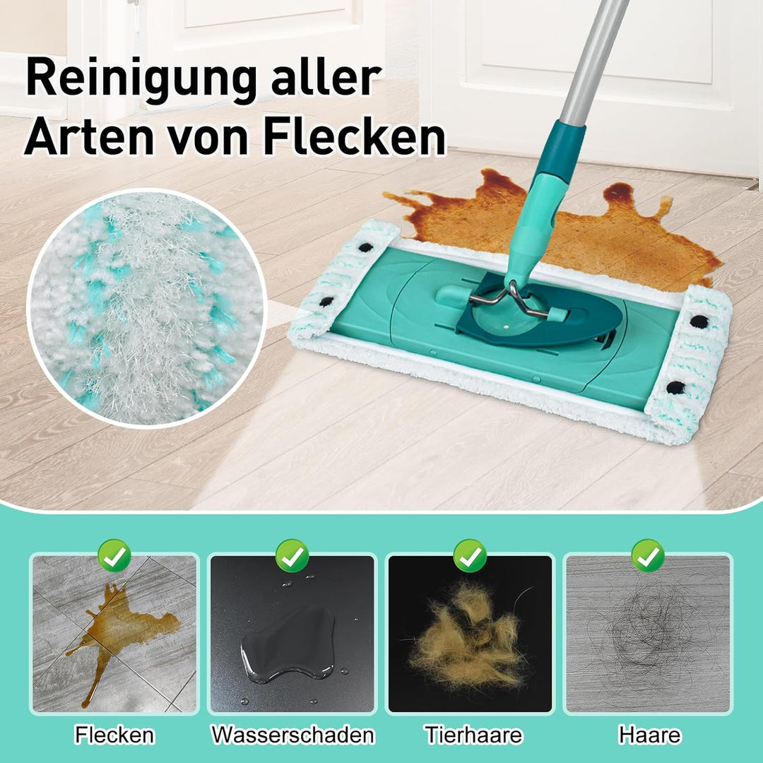 Wischmopp Bezug für Leifheit Combi/Clean Twist M Micro Duo Bodenwischer Ersatzbezug Wischbezug Ersat