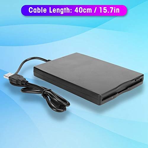 3.5" USB Floppy Drive, Portable External Diskettenlaufwerk, Ultra Thin Floppy Reader, 12 Mbps, 250 K
