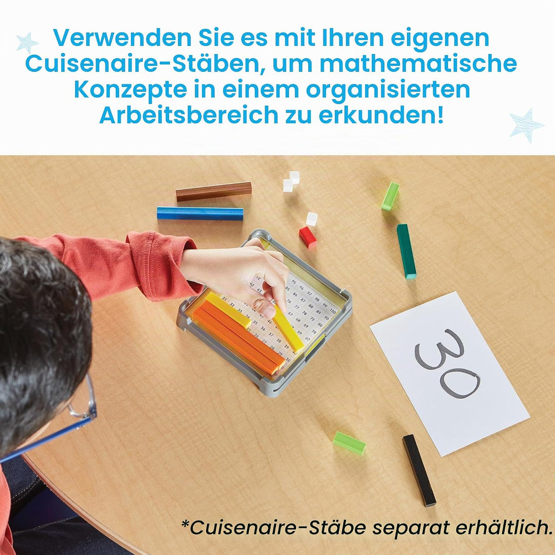 Learning Resources Cuisenaire Stab-Tabletts 6er-Set, ab 5 Jahren, enthält nur Tabletts und Aktivität