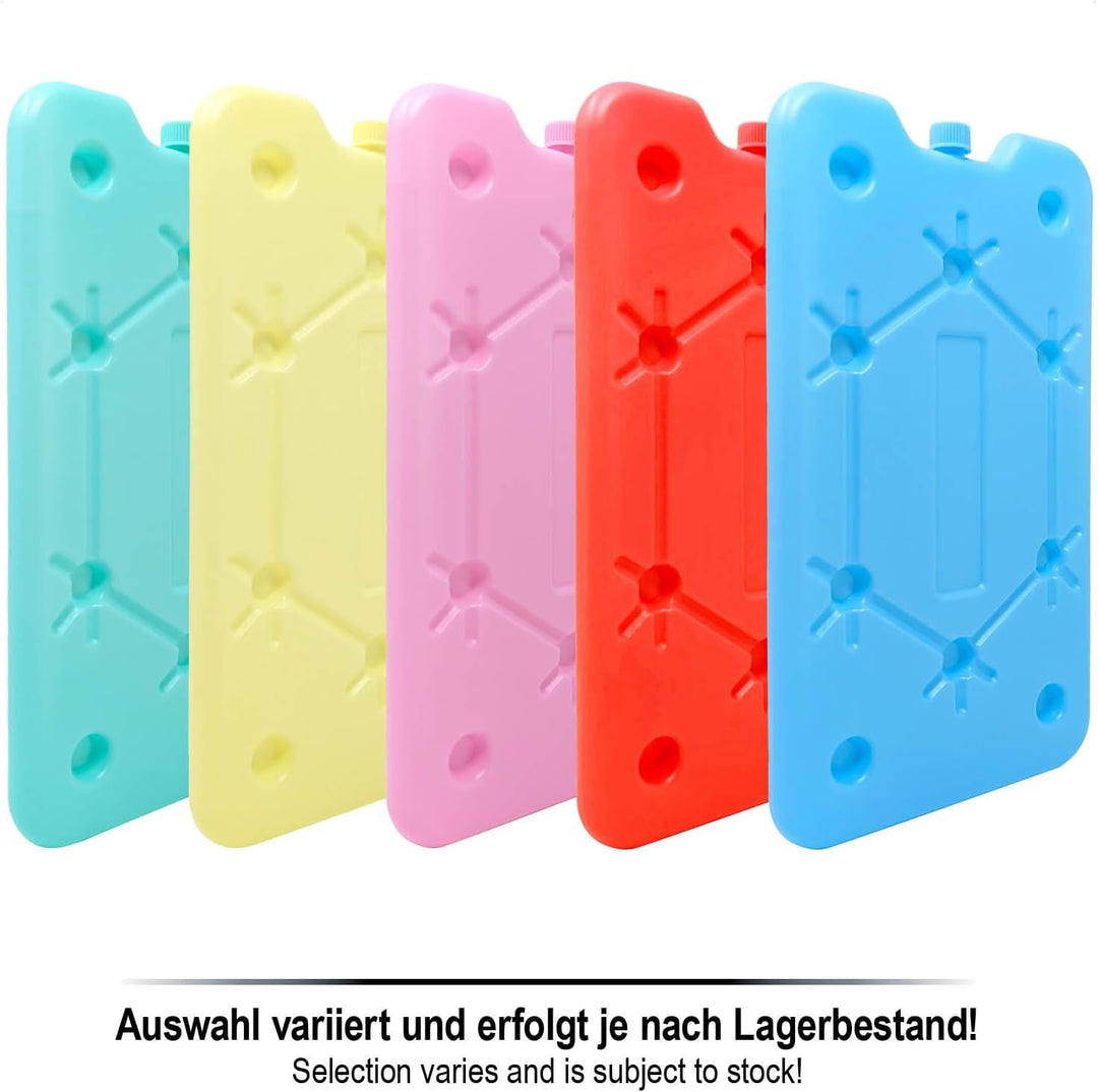 com-four® 4X Extra flaches Kühlakku - Platzsparend und ideal für Kühlbox und Kühltasche - Grosses Kü