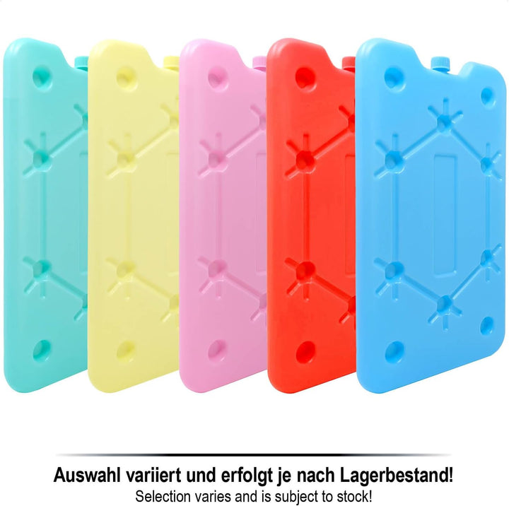 com-four® 4X Extra flaches Kühlakku - Platzsparend und ideal für Kühlbox und Kühltasche - Grosses Kü