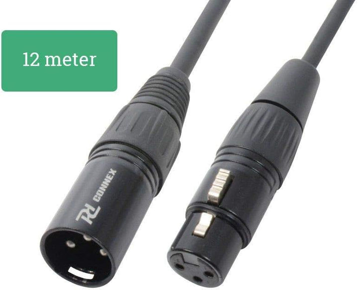PD Connex Signalkabel XLR (s/b) Verlängerungskabel - 12 Meter, 12 Meter