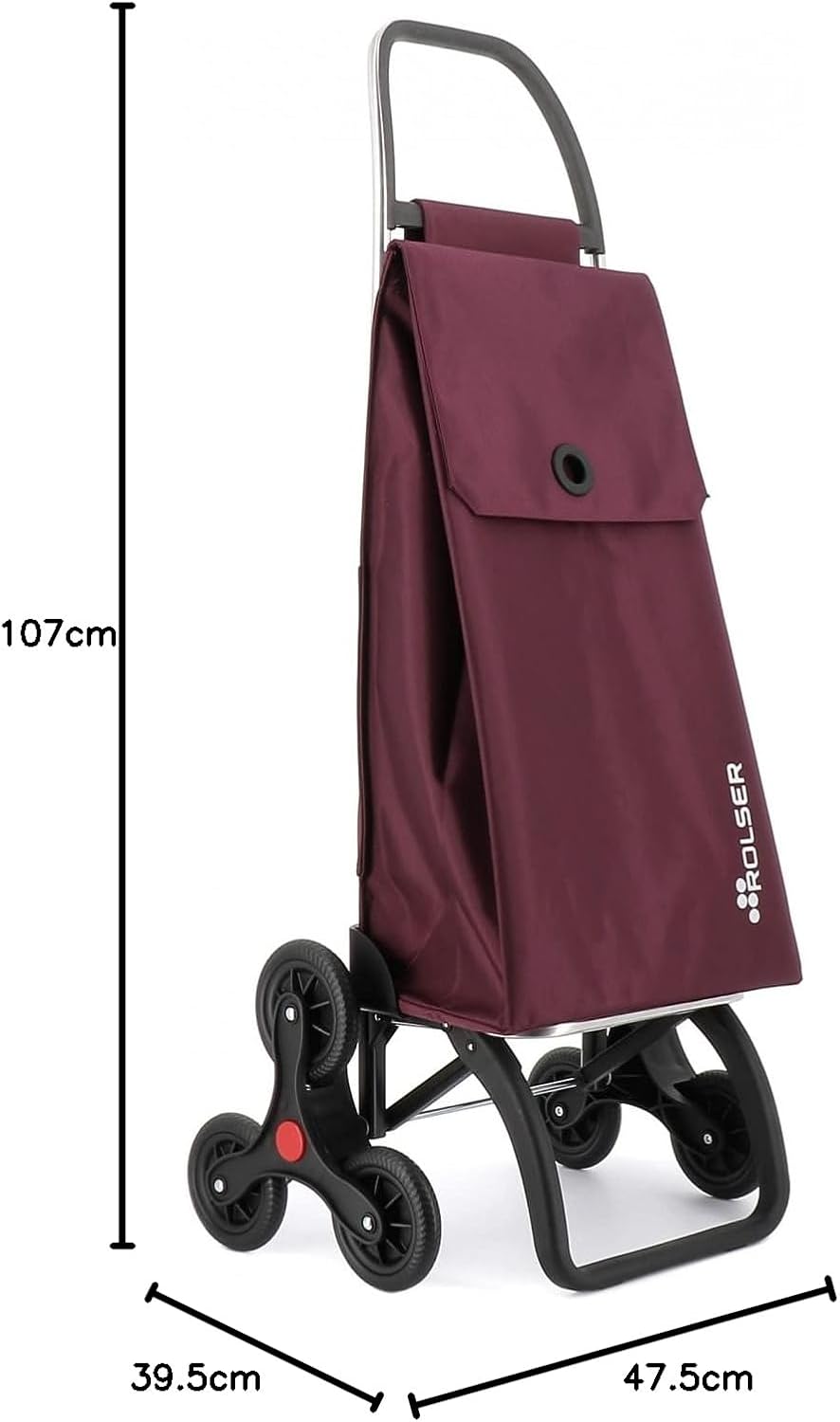 Einkaufstrolley Rolser Akanto MF 6 Räder Treppensteiger - Burdeos 6 Räder Treppensteiger Burdeos, 6