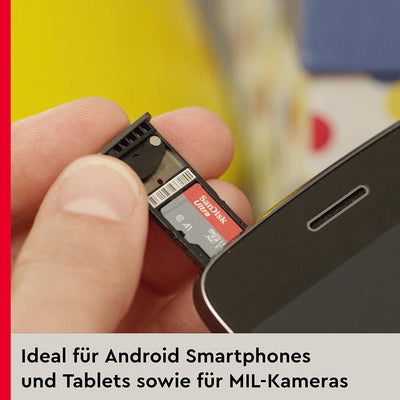 SanDisk Ultra microSDXC UHS-I-Speicherkarte 128 GB + SD-Adapter 2er-Pack (Für Smartphones und Tablet