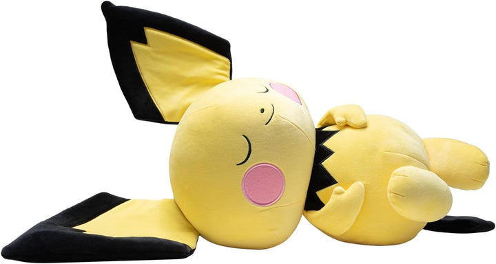 Pokémon PKW3113 - 45cm Schlafendes Plüsch - Pichu, offizielles Pokémon Plüsch, Pichu