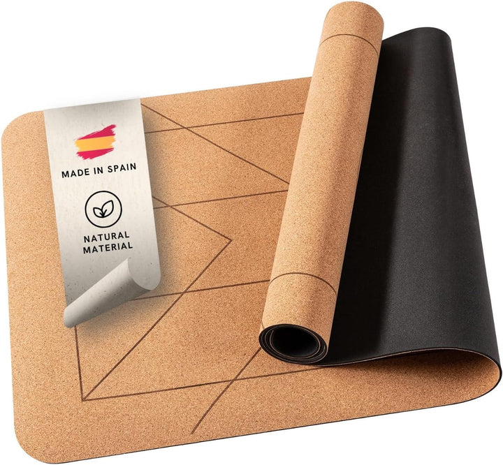 Lotuscrafts Yogamatte ARISE CORK - Rutschfeste Sweat Proof Oberfläche - 100% Recycelbare Materialien