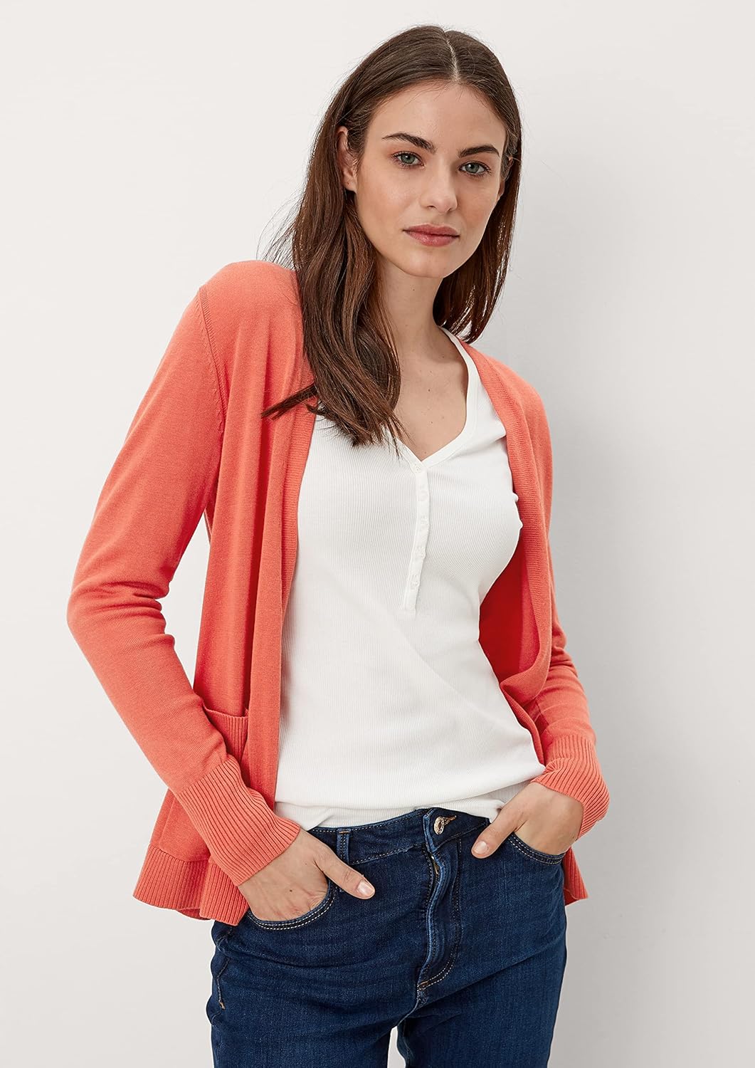 s.Oliver Damen Jacke Langarm 46 Terracotta, 46 Terracotta