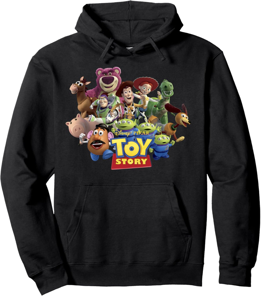 Disney Pixar Toy Story Buzz Woody Jessie Running Pullover Hoodie