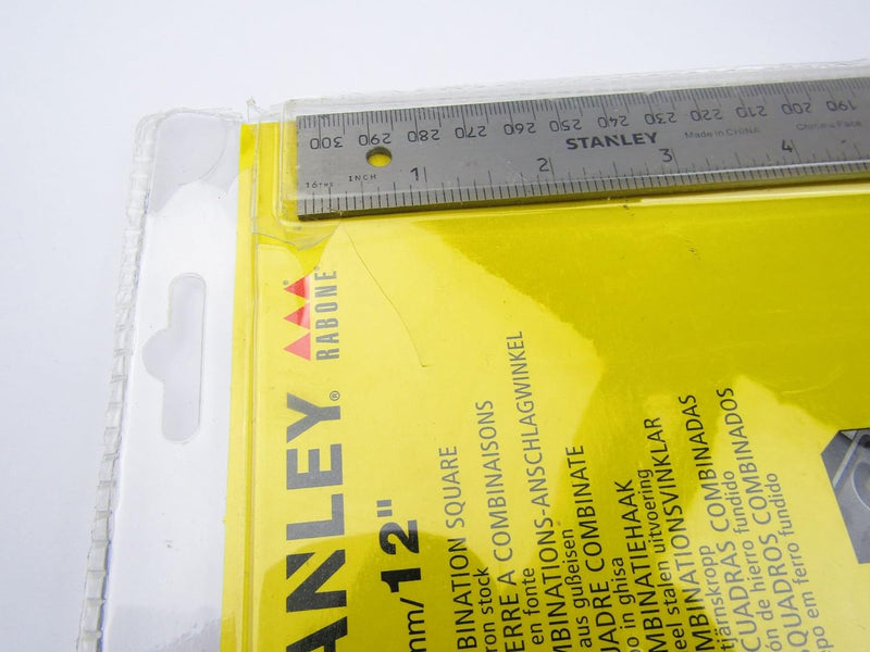 Stanley - 1912 Combination Square 300mm/12in 0-46-151 - STA046151 1 Mehrfarbig, 1 Mehrfarbig