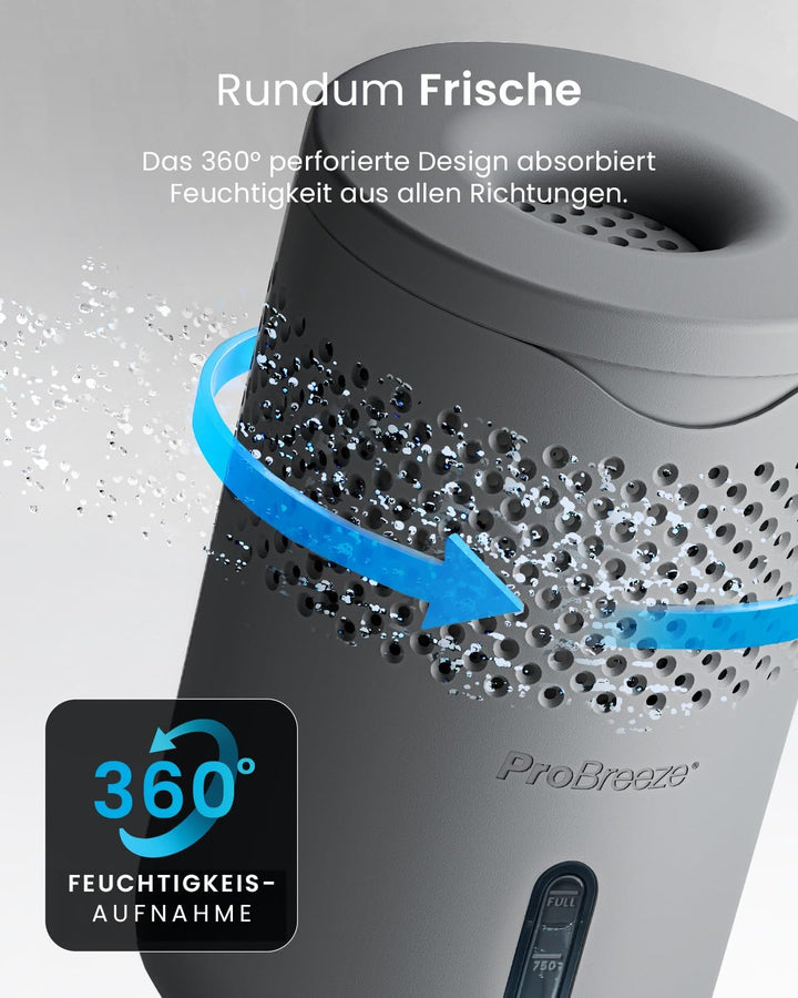 Pro Breeze Osmo Luftentfeuchter – Geräuschlos & Nachfüllbar - Raumentfeuchter für Zuhause, Schlafzim