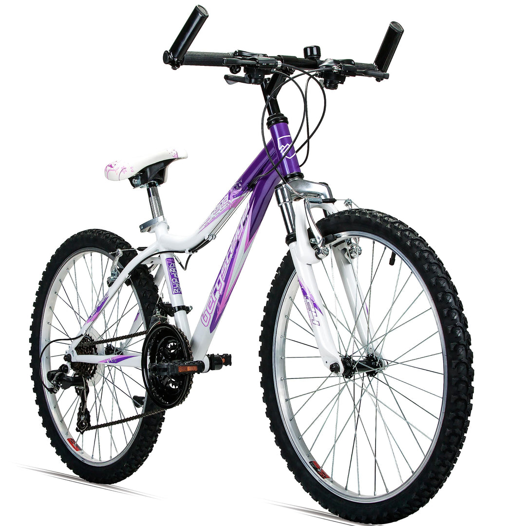 Bergsteiger Verona 24 Zoll Kinderfahrrad, geeignet für 8, 9, 10, 11 Jahre, Shimano 18 Gang-Schaltung