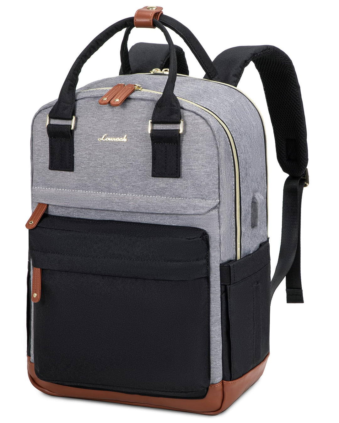 LOVEVOOK Schulrucksack Teenager Mädchen, Schultasche Arbeitstasche Damen Herren mit 15,6 Zoll Laptop