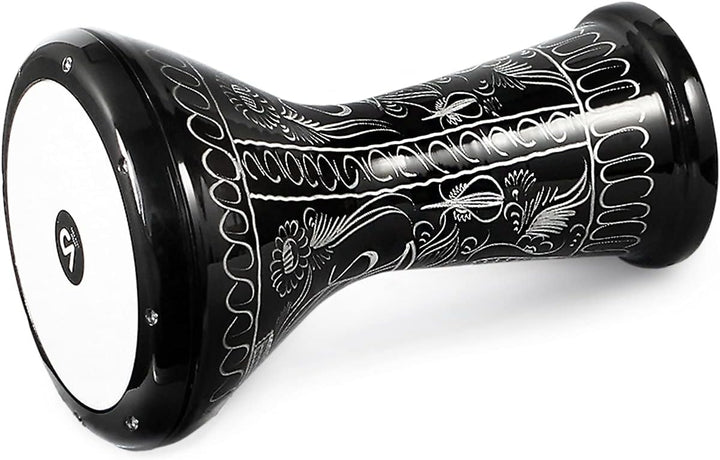 Orientalische Aluguss Handtrommel Darbuka, Dümbek mit Tasche, Schlüssel und Ersatzfell