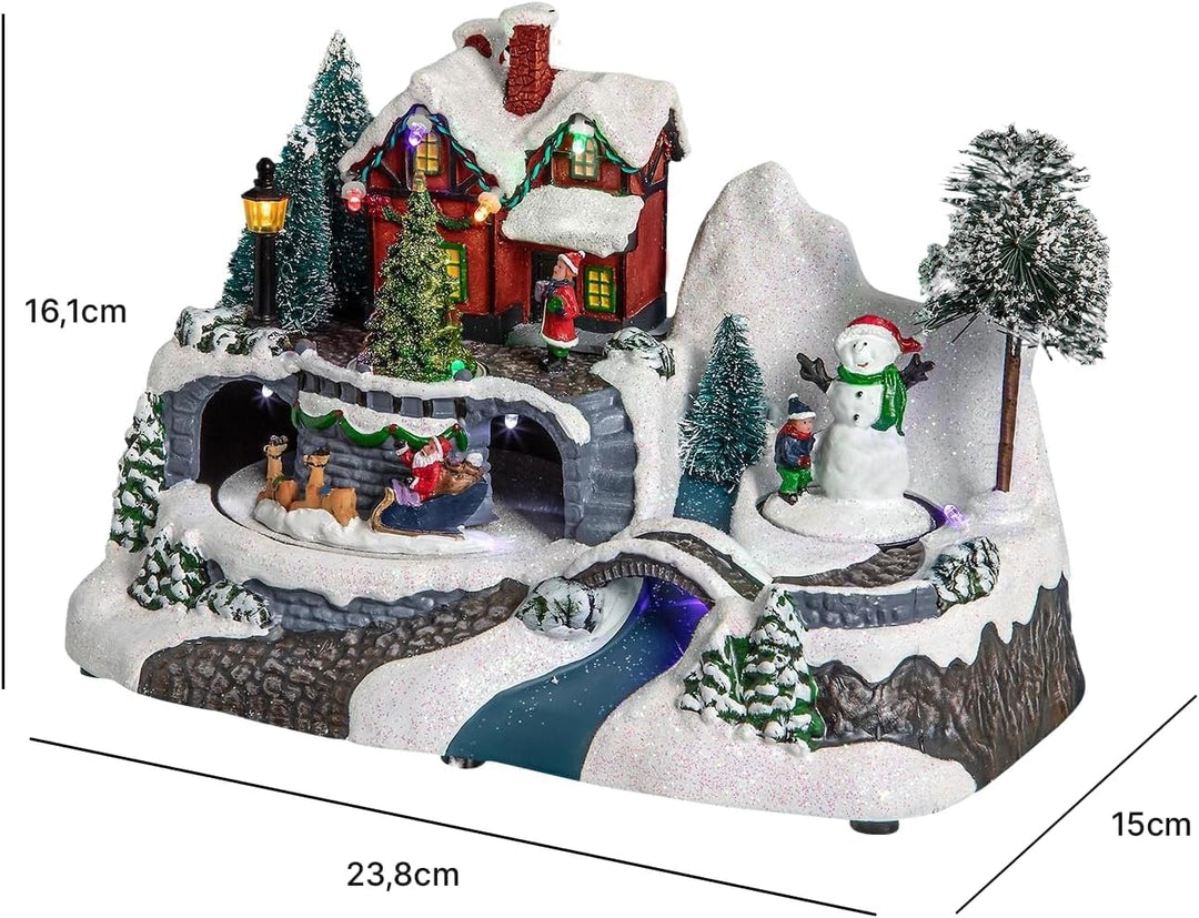 Avilia Weihnachtsdorf mit Musik und Lichter: Magische Atmosphäre für Ihre Weihnachtsfeiern! Funkelnd