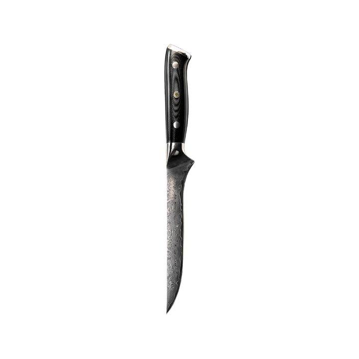 Damaso Filetiermesser, Filetiermesser Fisch aus 67 Lagen Damaststahl, Ausbeinmesser, Filetiermesser