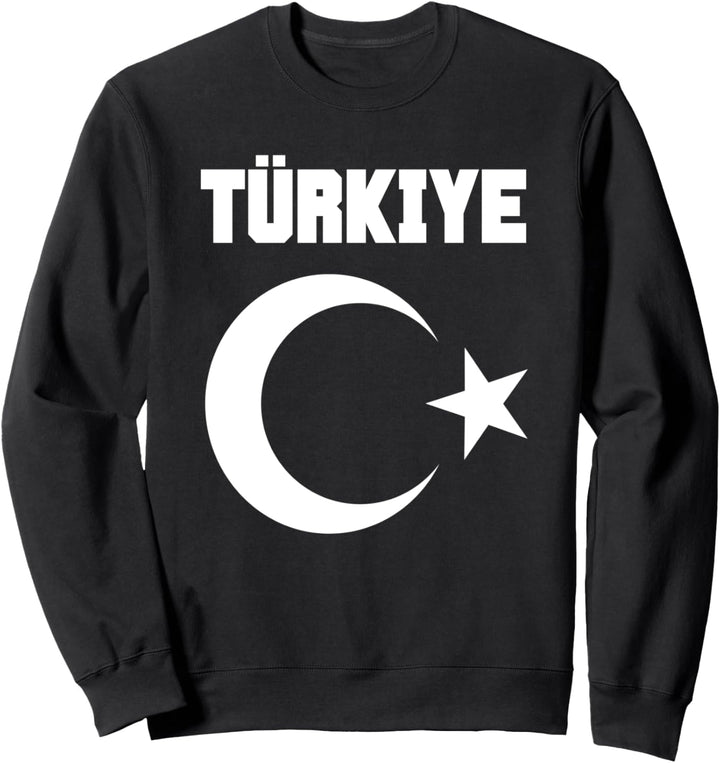 Recap Erdogan Türkiye Flagge Türkei Türkisch Halbmond und Stern Sweatshirt
