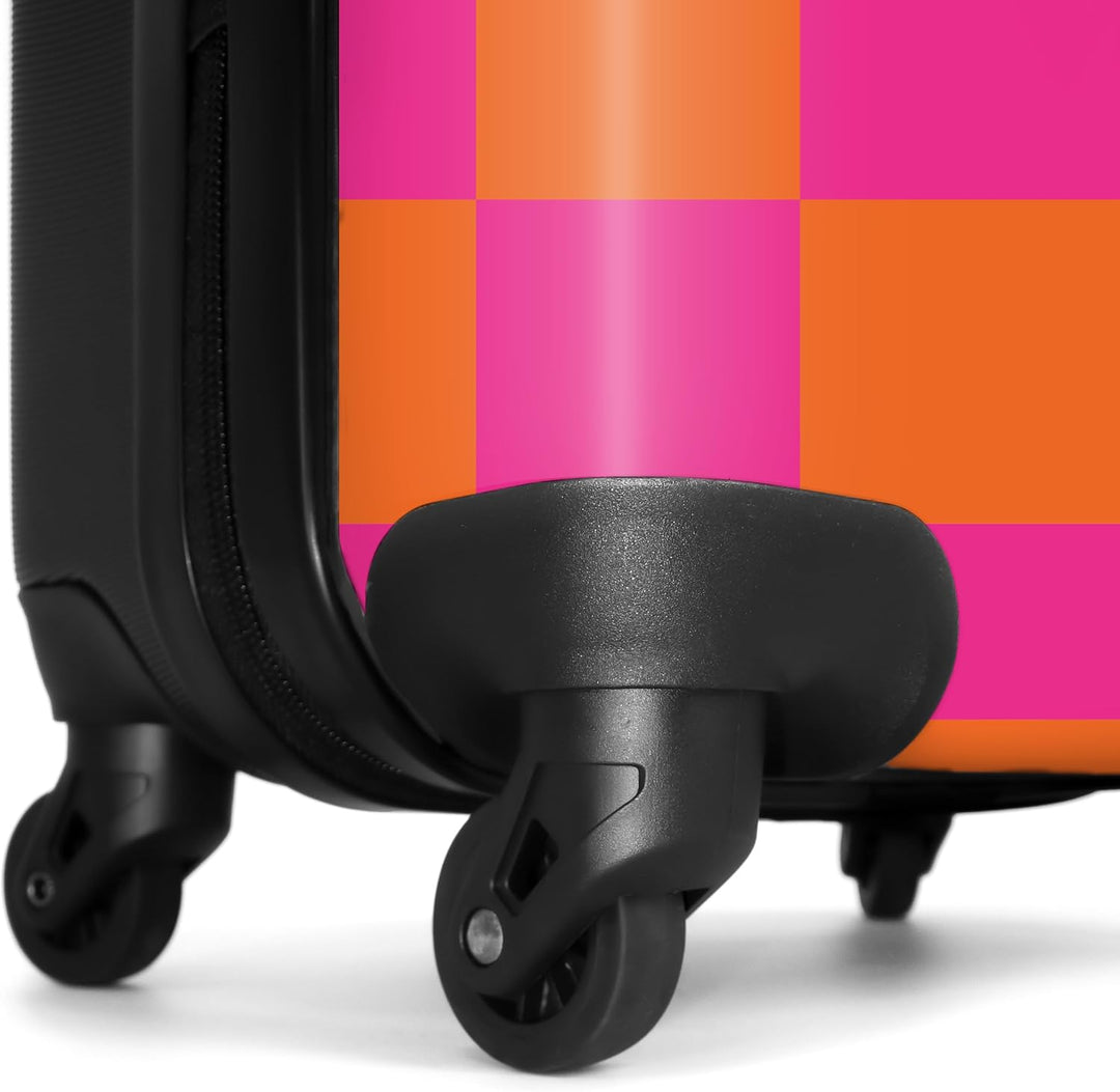 NoBoringSuitcases.com® Reisekoffer 67cm 72L Personalisiert - Grosser Hartschalenkoffer mit Rollen, L